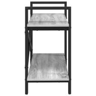Рафт за книги Сив Сонома 100 x 33,5 x 64 см Инженерно дърво