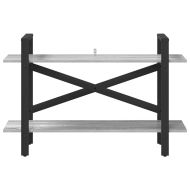 Рафт за книги Сив Сонома 100 x 33,5 x 64 см Инженерно дърво