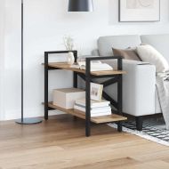 Рафт за книги Дъб 100 x 33,5 x 64 см Инженерно дърво