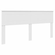 Облегалка за глава с таблото Гланц бяло 200 cm Инженерно дърво