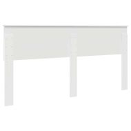 Облегалка за глава с таблото Гланц бяло 180 cm Инженерно дърво