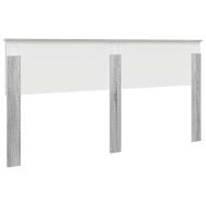 Облегалка за глава с таблото Сив Сонома 180 cm Инженерно дърво