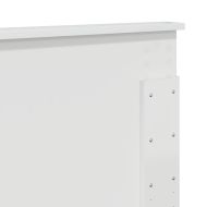 Облегалка за глава с таблото Гланц бяло 135 cm Инженерно дърво