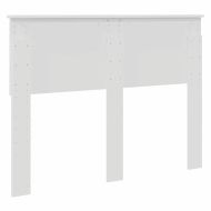 Облегалка за глава с таблото Бяло 120 cm Инженерно дърво