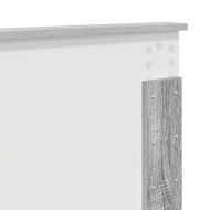 Облегалка за глава с таблото Сив Сонома 120 cm Инженерно дърво