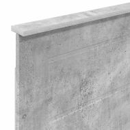 Облегалка за глава Циментено сиво 75 cm Инженерно дърво