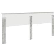 Облегалка за глава Циментено сиво 200 cm Инженерно дърво