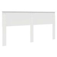 Облегалка за глава с таблото Гланц бяло 180 cm Инженерно дърво