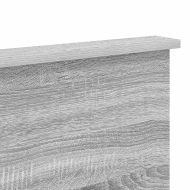 Облегалка за глава с таблото Сив Сонома 180 cm Инженерно дърво