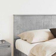 Облегалка за глава Циментено сиво 150 cm Инженерно дърво