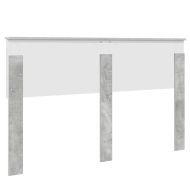 Облегалка за глава Циментено сиво 150 cm Инженерно дърво