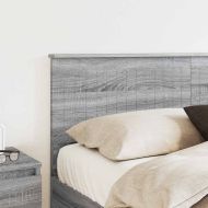 Облегалка за глава с таблото Сив Сонома 150 cm Инженерно дърво