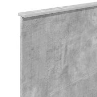 Облегалка за глава Циментено сиво 100 cm Инженерно дърво