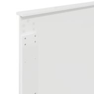 Облегалка за глава с таблото Гланц бяло 100 cm Инженерно дърво