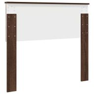 Облегалка за глава с таблото Кафяв дъб 100 cm Инженерно дърво