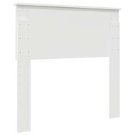 Облегалка за глава с таблото Бяло 90 cm Инженерно дърво