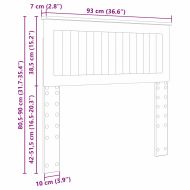 Облегалка за глава с таблото Черния дъб 90 cm Инженерно дърво