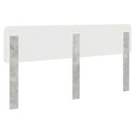 Облегалка за глава Циментено сиво 200 cm Инженерно дърво