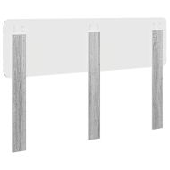 Облегалка за глава с таблото Сив Сонома 160 cm Инженерно дърво