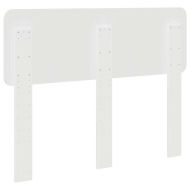 Облегалка за глава с таблото Гланц бяло 120 cm Инженерно дърво