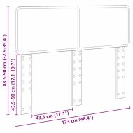 Облегалка за глава с таблото Дъб 120 cm Инженерно дърво
