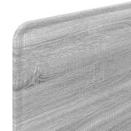 Облегалка за глава с таблото Сив Сонома 100 cm Инженерно дърво