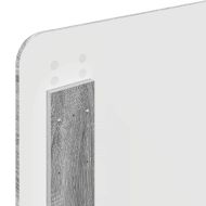 Облегалка за глава с таблото Сив Сонома 90 cm Инженерно дърво