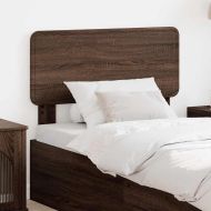 Облегалка за глава с таблото Кафяв дъб 75 cm Инженерно дърво