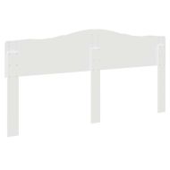 Облегалка за глава с таблото Гланц бяло 200 cm Инженерно дърво