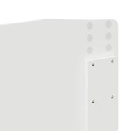 Облегалка за глава с таблото Гланц бяло 180 cm Инженерно дърво