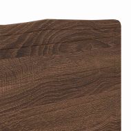 Облегалка за глава с таблото Кафяв дъб 180 cm Инженерно дърво