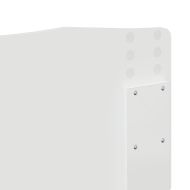 Облегалка за глава с таблото Бяло 150 cm Инженерно дърво