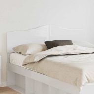 Облегалка за глава с таблото Гланц бяло 150 cm Инженерно дърво