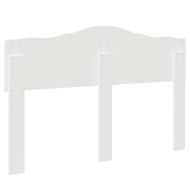 Облегалка за глава с таблото Гланц бяло 140 cm Инженерно дърво