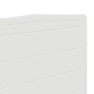 Облегалка за глава с таблото Гланц бяло 140 cm Инженерно дърво