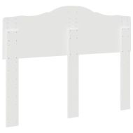 Облегалка за глава с таблото Бяло 135 cm Инженерно дърво