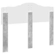 Облегалка за глава Циментено сиво 135 cm Инженерно дърво