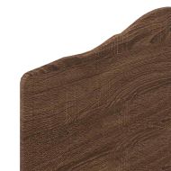 Облегалка за глава с таблото Кафяв дъб 90 cm Инженерно дърво