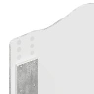 Облегалка за глава Циментено сиво 80 cm Инженерно дърво