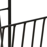 Поставка за списания 40x30x50 см мангово дърво масив и стомана