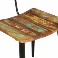 Трапезни столове, 2 бр, регенерирано дърво масив