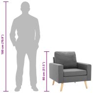 Фотьойл, светлосив, текстил