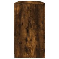 Сайдборд с LED светлини, oпушен дъб, 123x37x67 см