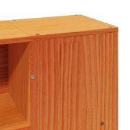 Легло с етажерка за книги, без матрак, 150x200 см, бор масив