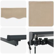 Сгъваем навес Бежово 300x250 см текстил