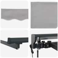 Сгъваем навес Светлосиво 300x250 см текстил