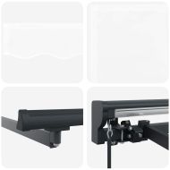 Сгъваем навес Бяло 350x250 см текстил