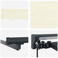 Сгъваем навес Крем 400x300 см текстил