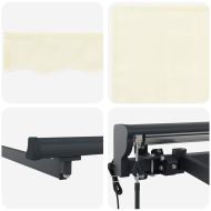 Сгъваем навес Крем 400x300 см текстил