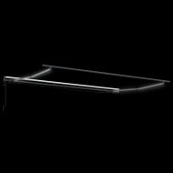 Сгъваем навес с Бяло 400 × 350 cm текстил